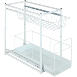 WENKO Auszugsboden, Für Mehr Stauraum, 2 Fächer, Einfacher Einbau In Küchenschränke -Wenko 90d8eac744b4340b0beb70732f7b7758