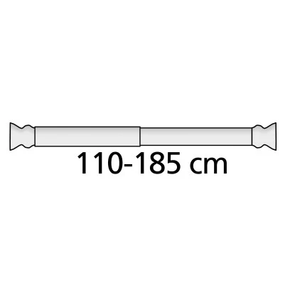 Wenko Teleskop Duschstange Extra Stark Weiß 110 - 185 Cm 5 Wenko Teleskop Duschstange Extra Stark Weiß 110 - 185 Cm – Bild 3