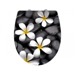 Wenko Premium WC-Sitz „Bloom“, Antibakteriell, Mit Absenkautomatik -Wenko 918177 Wenko Premium WC Sitz Bloom antibakteriell mit Absenkaut 21749100 02