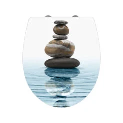 Wenko Premium WC-Sitz „Meditation“, Antibakteriell, Mit Absenkautomatik -Wenko 918180 Wenko Premium WC Sitz Meditation antibakteriell mit Abse 21747100 03