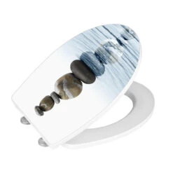 Wenko Premium WC-Sitz „Meditation“, Antibakteriell, Mit Absenkautomatik -Wenko 918180 Wenko Premium WC Sitz Meditation antibakteriell mit Abse 21747100 06