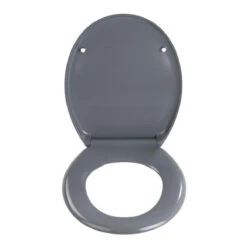 Wenko Premium WC-Sitz „Ottana“, Dunkelgrau, Antibakteriell, Mit Absenkautomatik -Wenko 919642 Wenko Premium WC Sitz Ottana Dunkelgrau antibakteriell m 19657100 02