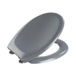 Wenko Premium WC-Sitz „Ottana“, Dunkelgrau, Antibakteriell, Mit Absenkautomatik -Wenko 919642 Wenko Premium WC Sitz Ottana Dunkelgrau antibakteriell m 19657100 03