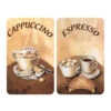 Wenko Herdabdeckplatte „Kaffee“, 2er Set