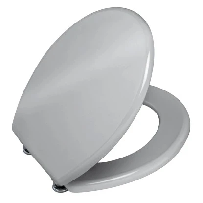 Wenko WC-Sitz Prima MDF/Edelstahl Silber 5 Wenko WC-Sitz Prima MDF/Edelstahl Silber – Bild 3