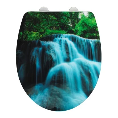 Wenko WC-Sitz Waterfall Duroplast Acryl 4 Wenko WC-Sitz Waterfall Duroplast Acryl – Bild 2