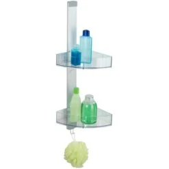 Wenko Eck-Duschcaddy Premium Silber Matt -Wenko 95100 sb freisteller de 01