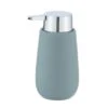 Wenko Seifenspender Badi Blaugrau 0.32 L Keramik 9.5 X 16 X 8 Cm -Wenko 96981 sb freisteller de 01