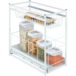 WENKO Auszugsboden, Für Mehr Stauraum, 2 Fächer, Einfacher Einbau In Küchenschränke -Wenko 98271a42d0164da149595f2ff0b47327