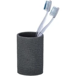 Wenko Zahnputzbecher Peanut Anthrazit 7 Wenko Zahnputzbecher Peanut Anthrazit -Wenko 99100 sb freisteller de 01