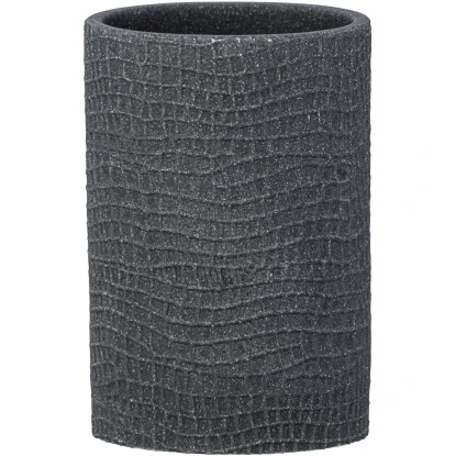 Wenko Zahnputzbecher Peanut Anthrazit 4 Wenko Zahnputzbecher Peanut Anthrazit – Bild 2