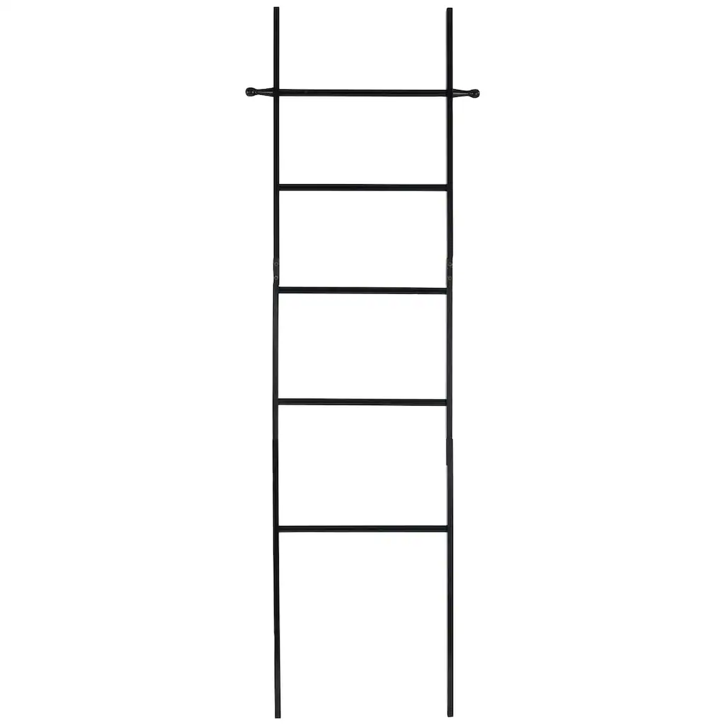 WENKO Handtuchleiter »Loft«, Bambus, Schwarz Lackiert 4 WENKO Handtuchleiter »Loft«, Bambus, Schwarz Lackiert – Bild 2