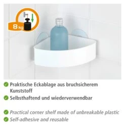 WENKO Badregal »Static-Loc® Osimo«, Befestigen Ohne Bohren In Der Ecke -Wenko b0490e89dbecd67c133ea08b141ada06