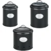 WENKO Vorratsdose »Nero«, (Set, 3 Tlg.), Lackiertes Metall, 1,6 Liter 2 WENKO Vorratsdose »Nero«, (Set, 3 Tlg.), Lackiertes Metall, 1,6 Liter -Wenko b4c58797fdfb964e9832379cac916f88