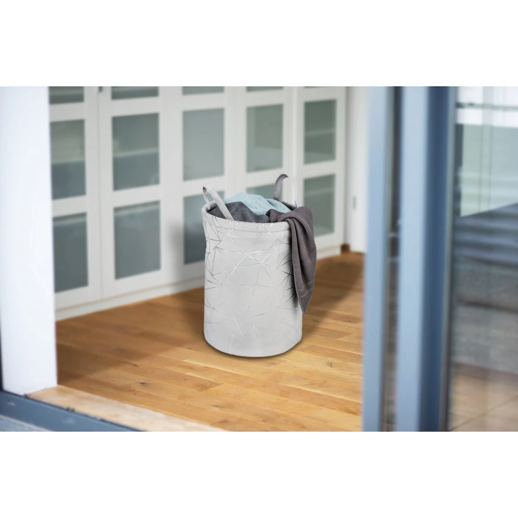 WENKO Wäschekorb »Samira«, Grau, Aus Filz 4 WENKO Wäschekorb »Samira«, Grau, Aus Filz – Bild 2