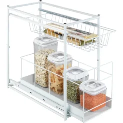 WENKO Auszugsboden, Für Mehr Stauraum, 2 Fächer, Einfacher Einbau In Küchenschränke -Wenko cdf15bede37849a50d936bbfb5292625