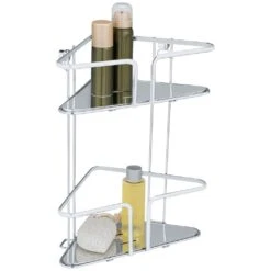 WENKO Badregal »Termoli«, Eckregal, 2 Etagen -Wenko d0eef9329d8bf231c3b369393a78b789