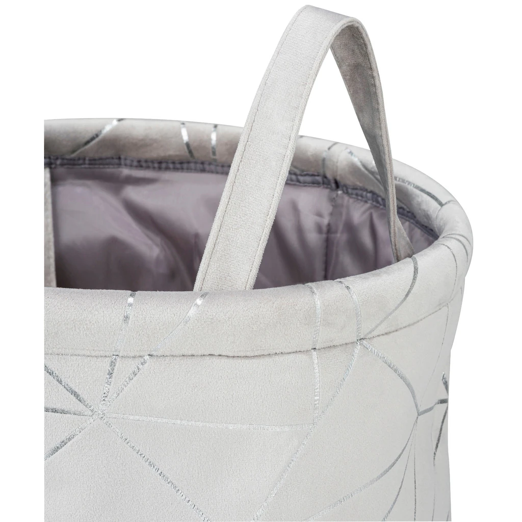 WENKO Wäschekorb »Samira«, Grau, Aus Filz 6 WENKO Wäschekorb »Samira«, Grau, Aus Filz – Bild 4