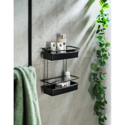 WENKO Badregal »Molinella«, 2 Etagen, Extra Tiefe Körbe -Wenko dc10af45df0e0c704e917d37ad56f07e