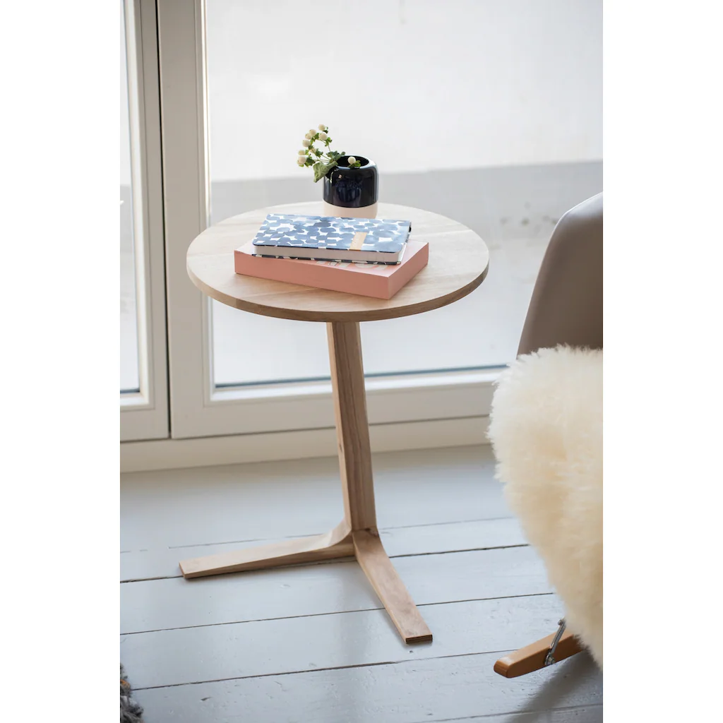 WENKO Beistelltisch »Acina«, ØxH: 40x50 Cm, Aus Akazienholz 5 WENKO Beistelltisch »Acina«, ØxH: 40x50 Cm, Aus Akazienholz – Bild 3