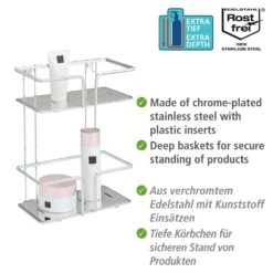 WENKO Badregal »Termoli«, Zur Wandmontage, 2 Etagen -Wenko e9f86c58de7b603fd11a2755c2df48d6