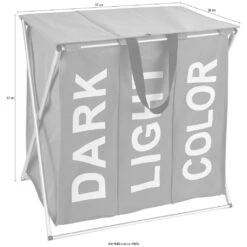 WENKO Wäschesortierer »Trio Top« -Wenko eb396b0d0d56965363832ccbe148a493